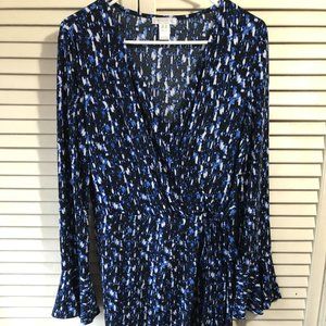 London Times Fashion Black, Blue and White Dress, new with Tags, size 12